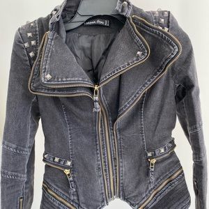 Moto jean jacket